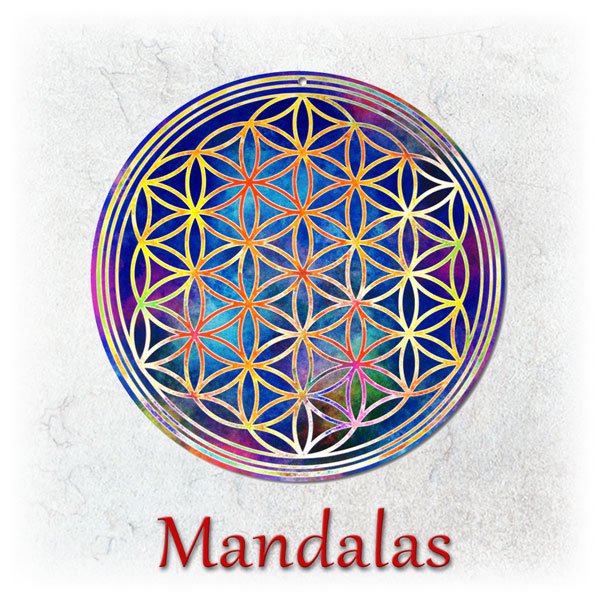 Mandalas - künstlerisch gestaltete Fensterbilder / Sonnenfänger aus Glas - Kunst und Glas