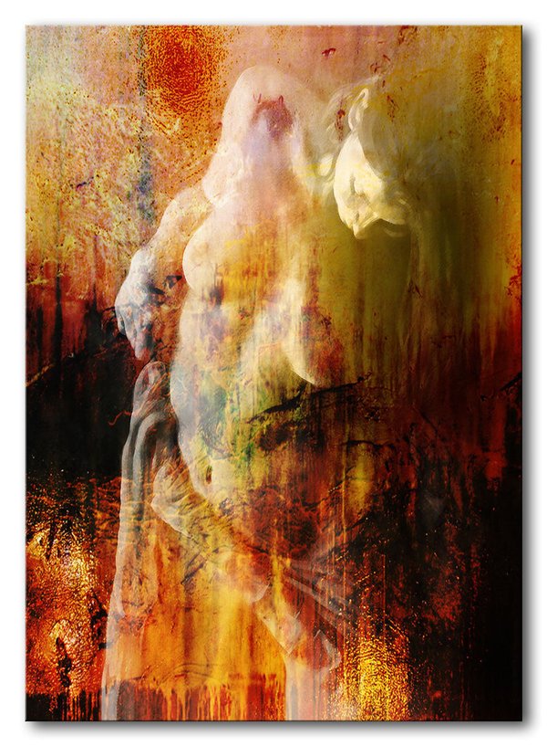 Akt Frau 74. - Leinwand auf Keilrahmen - Moderne Wandbilder - Kunstdruck limitiert - 50 x 70 cm